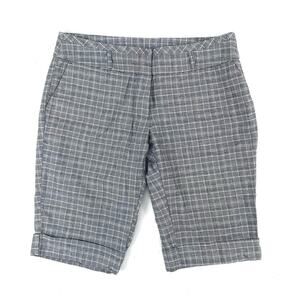 Plaid Gray Bermuda Dress Shorts